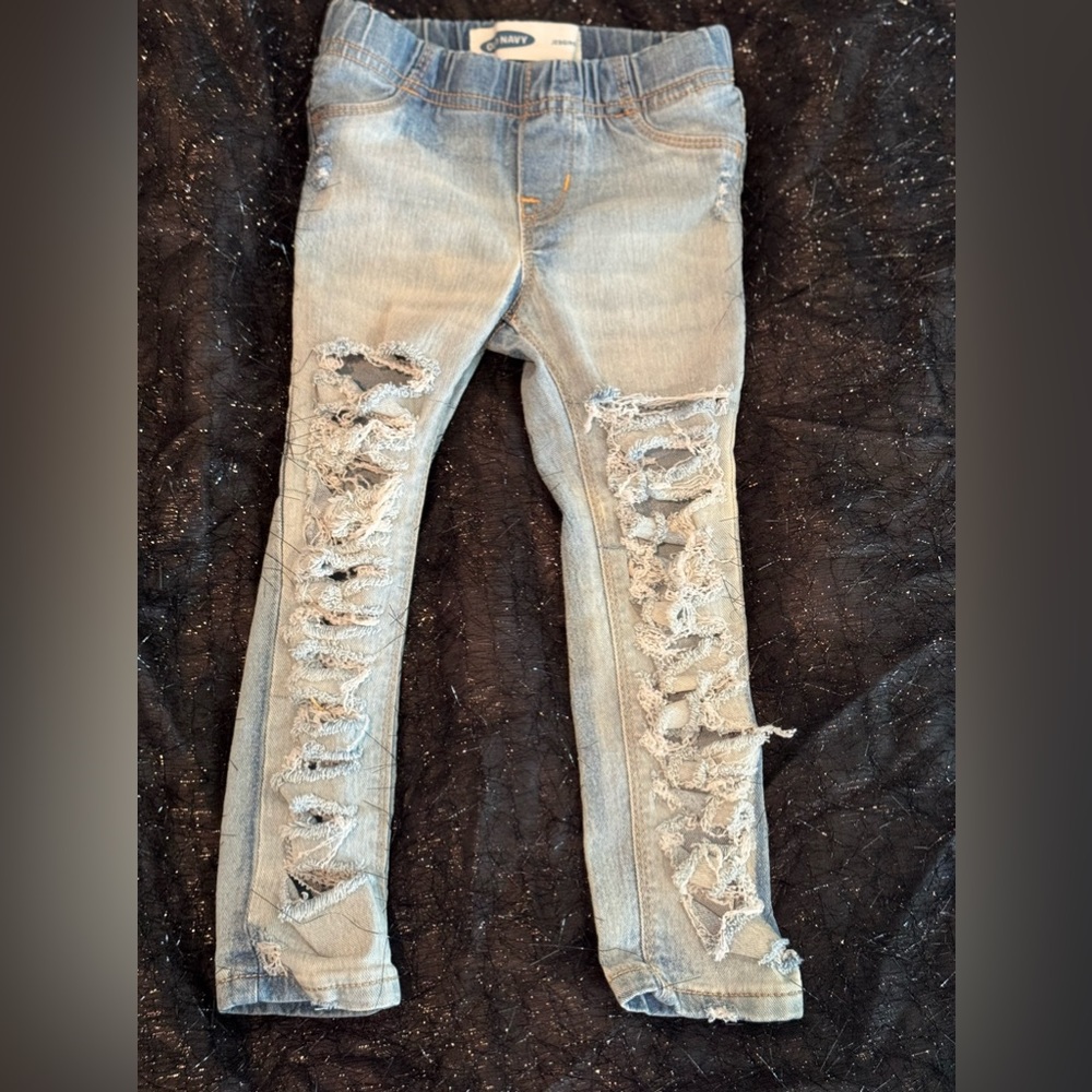 Custom Detailed Old Navy 3T girls pants Ribbed Jegging